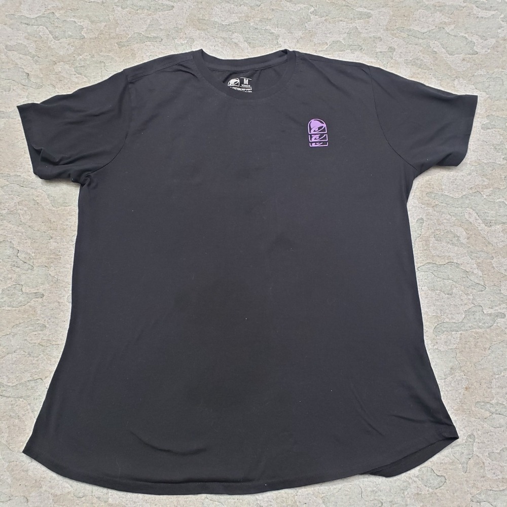 Taco Bell Top Womens Medium Black Short Sleeve